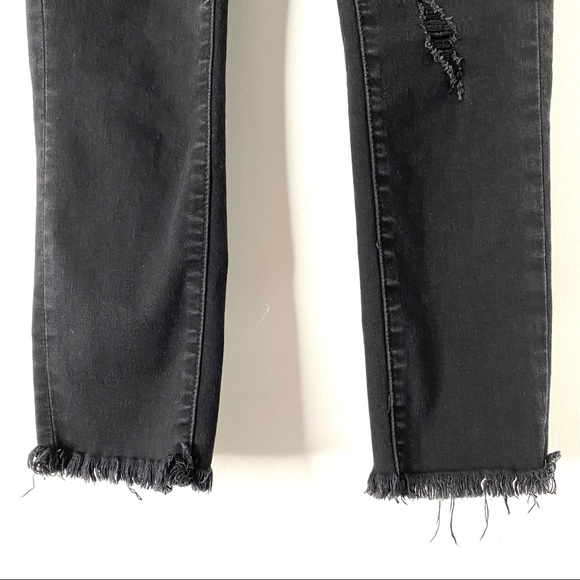 Articles Of Society Stephanie Step Hem Black Ankle Jeans - Picture 5 of 13